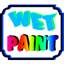 download Wet Paint clipart image with 315 hue color