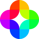 download Circle Fourths 12 Color clipart image with 45 hue color