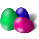 download Easter Eggs clipart image with 135 hue color