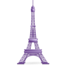 download Eiffel Tower clipart image with 225 hue color