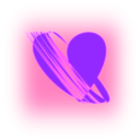 download Abstract Heart clipart image with 270 hue color