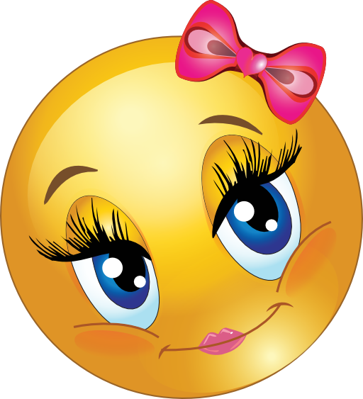 Cute Lovely Girl Smiley Emoticon Clipart I2clipart Royalty Free Public Domain Clipart 