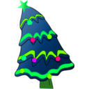 download Christmas Tree clipart image with 90 hue color
