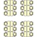 download Classroom Seat Layouts clipart image with 180 hue color