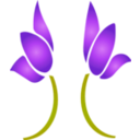 download Flower Icon clipart image with 270 hue color