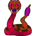 download Cartoon Rattlesnake clipart image with 270 hue color