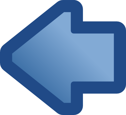 Icon Arrow Left Blue