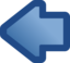 Icon Arrow Left Blue