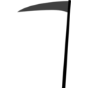download Scythe clipart image with 270 hue color