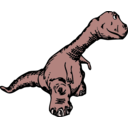 download Dinosaur Sideview clipart image with 315 hue color