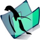 download Folder Penguin clipart image with 90 hue color