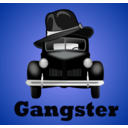 download Gangster Illustration clipart image with 180 hue color