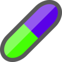 download Simple Pill Icon clipart image with 135 hue color