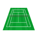 download Tennis Court clipart image with 45 hue color