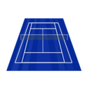 download Tennis Court clipart image with 135 hue color