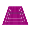 download Tennis Court clipart image with 225 hue color