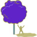 download Shady Tree clipart image with 180 hue color