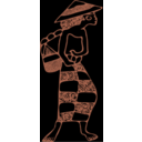 download Indonesian Woman Batik clipart image with 180 hue color