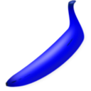 download Banana clipart image with 180 hue color