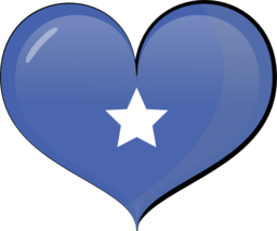 Somalia Heart Flag