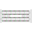 download Telco Punchdown Block clipart image with 270 hue color