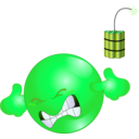 download Dynamite Smiley Emoticon clipart image with 90 hue color