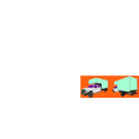 download Box Truck clipart image with 90 hue color