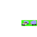 download Box Truck clipart image with 180 hue color