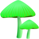 download Orange Mushroom clipart image with 90 hue color