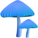 download Orange Mushroom clipart image with 180 hue color