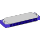 download Harmonica clipart image with 225 hue color
