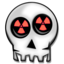 download Nuclear Skull clipart image with 315 hue color