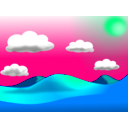 download Landscape 02 clipart image with 90 hue color