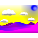 download Landscape 02 clipart image with 180 hue color