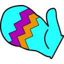 download Mitten Nathan Eady 01 clipart image with 180 hue color