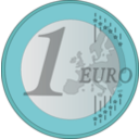 download 1 Euro clipart image with 135 hue color