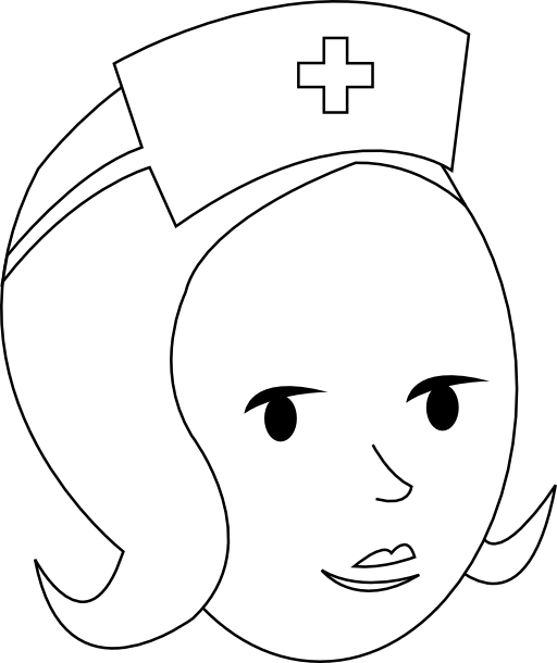 Nurse Line Art