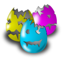 download Vicious Easter clipart image with 180 hue color