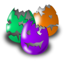 download Vicious Easter clipart image with 270 hue color