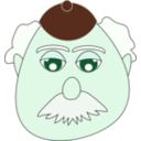 download Old Man White Mustache clipart image with 135 hue color