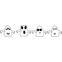 download Ghosts clipart image with 90 hue color