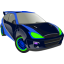 download Black Car clipart image with 225 hue color