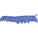 download Caterpillar clipart image with 135 hue color