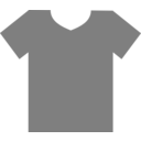 download T Shirt Outline clipart image with 225 hue color