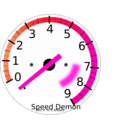 download Tachometer clipart image with 315 hue color