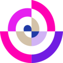 download Spiral Design clipart image with 270 hue color