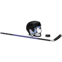 download Ice Hockey clipart image with 180 hue color