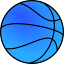 download Basketball clipart image with 180 hue color