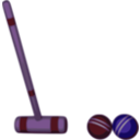 download Croquet Stroke clipart image with 225 hue color