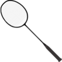 download Badminton Racket With Strings clipart image with 135 hue color